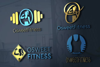 design health, sports, workout, gym and fitness logo