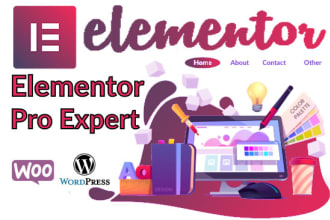 be your elementor pro expert, wordpress website using elementor pro