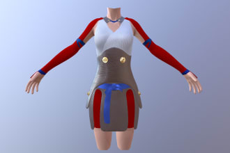 make 3d clothing from digital pattern, sketches etc