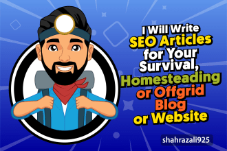 write SEO articles for your survival, homesteading or offgrid blog or website