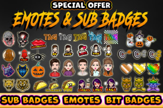 design twitch emotes and twitch sub badges