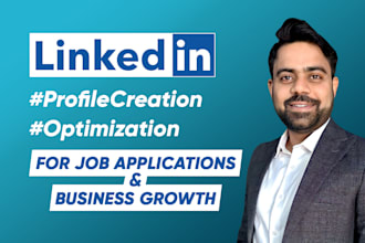 deliver linkedin profile optimization service and business page for outreach
