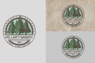 create amazing real hand drawn vintage logo for you
