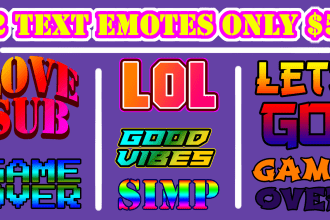 create custom text emotes twitch youtube or discord