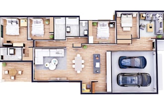 design realistic 3d floor plan