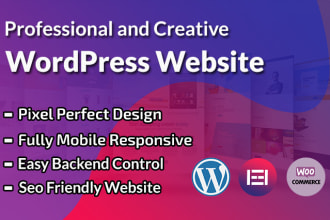 create clean wordpress website for business, landing page developer