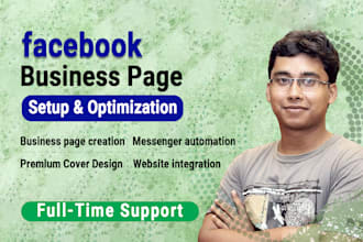 do facebook page set up, creation and optimization