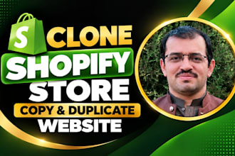 clone shopify store, copy shopify website and duplicate website design