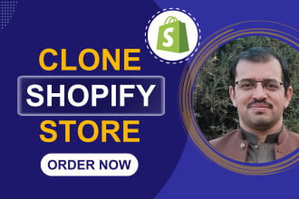 design, copy or clone shopify store or shopify website