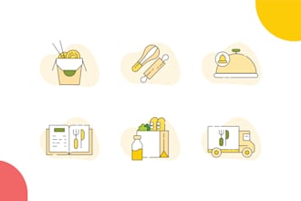 design custom vector icon set in 24 hours
