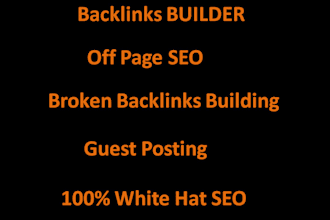 build niche relative qualitative backlinks through guest posts as a expert