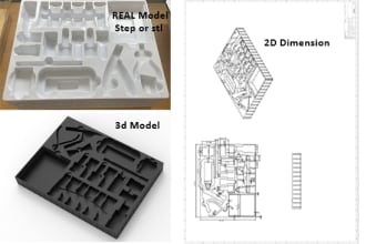 make stl, dxf , stp , igs and dwg files for your 3d model