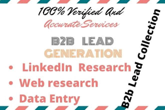 b2b lead generation and web research