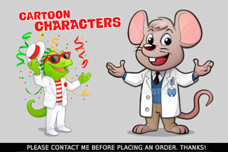 design cartoon character vector mascot