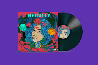 draw illustration art album cover