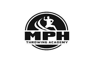 create a bold logo for mph throwing academy