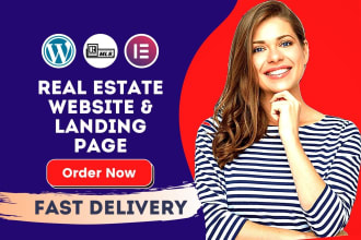 create a real estate website seller,buyer,realtor landing page with wordpress