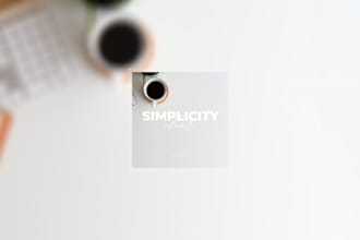 design a minimalist wallpaper for your desktop
