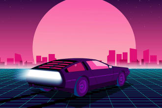 produce a synthwave retrowave 80s track