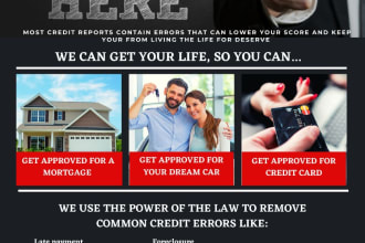 customize this credit repair flyer