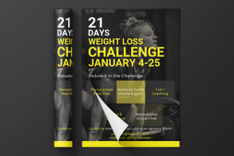 design professional fitness, gym, workout, or sports flyer