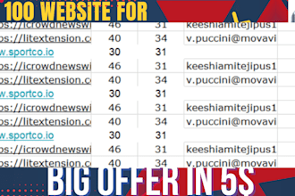 provide blogger outreach websites list to boost SEO and backlinks