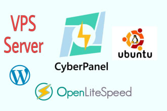install cyberpanel and wordpress on your vps