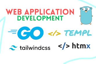 make golang htmx templ tailwind postgres web application