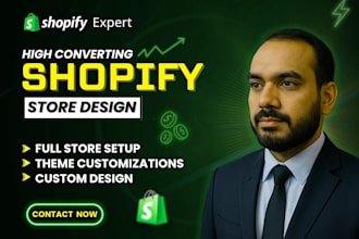 do high converting shopify store design and redesign shopify store