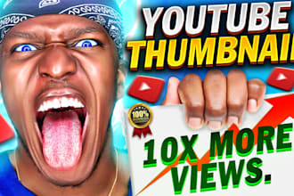 design an high quality gaming youtube thumbnail