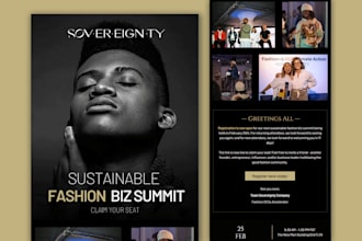 design klaviyo, mailchimp email marketing newsletter template