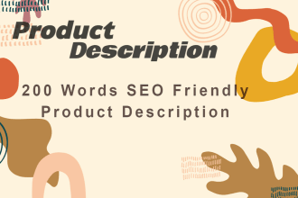 write shopify product description with SEO product listing