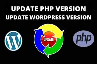 update php version, update wordpress version, update plugins
