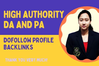 high da andpa profiles dofollow SEO backlinks