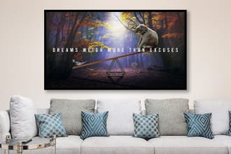 design wall art canvas, motivational wall art
