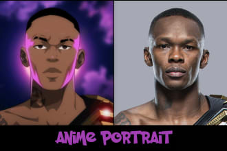 create custom manga or anime portrait from your photo