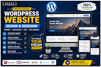 wordpress landing page website and elementor landing page design