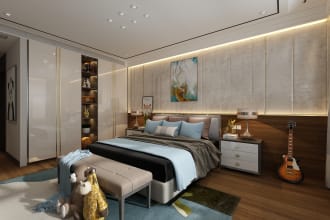 do 3d max interior and architectural in 12 hours