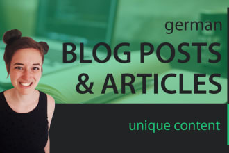 write an engaging german SEO blog post