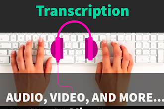 do a express transcription of your audio or video  in spanish
