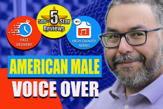 record your american male voice over today
