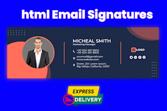 code html email signature, clickable html email signature