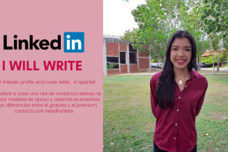 create, write, revamp, optimize your linkedin profile in spanish