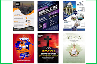 design professional flyer , poster