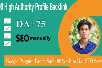 create powerful pr9 profile backlink dofollow or web 2 0
