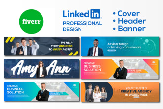 design professional linkedin header,twitter header, facebook cover