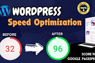 do speed optimization of wordpress website and increase page speed