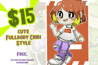 draw any cute chibi character in my style