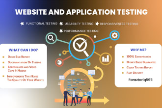 do QA testing of android, IOS and website