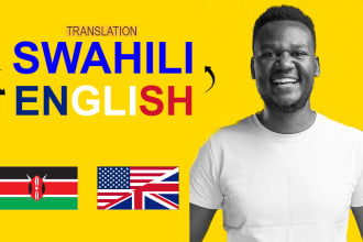 manually translate your english text to swahili